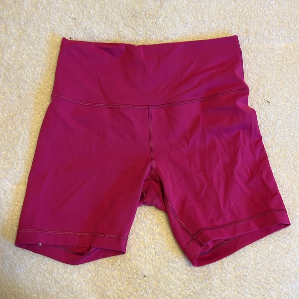 Lululemon 6” wunder train bike shorts